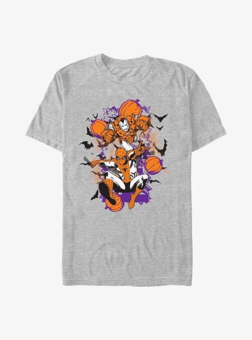 Marvel Iron Man & Spider-Man Pumpkins T-Shirt