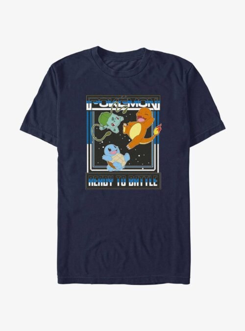 Pokemon Ready To Battle Squirtle, Bulbasaur, and Charmander T-Shirt