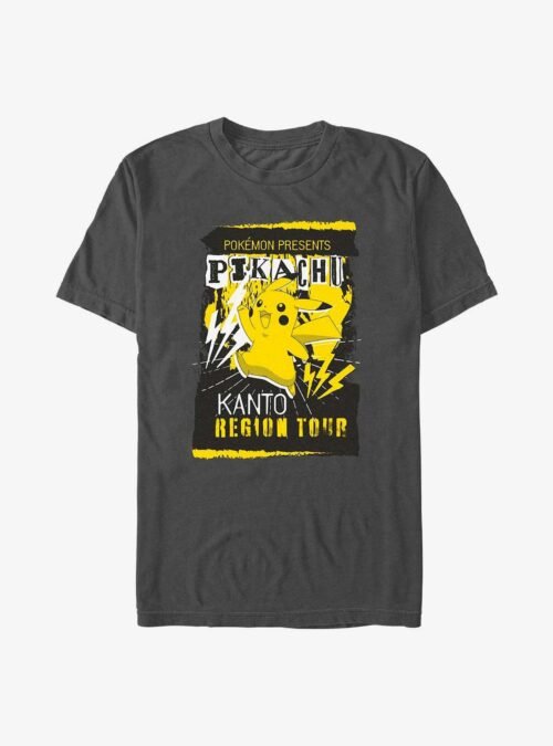 Pokemon Pikachu Kanto Region Tour T-Shirt