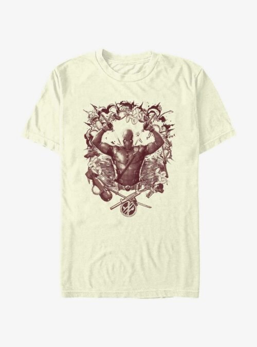 Marvel Deadpool & Wolverine Weapons Explosion T-Shirt