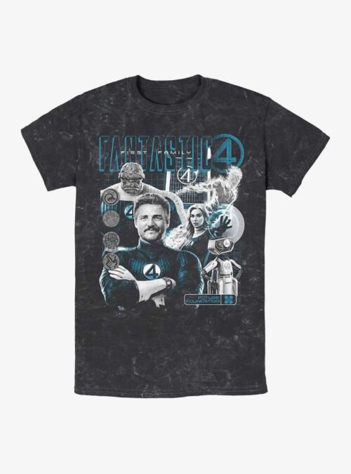 Marvel The Fantastic Four: First Steps Club Fantastic Mineral Wash T-Shirt Hot Topic Exclusive