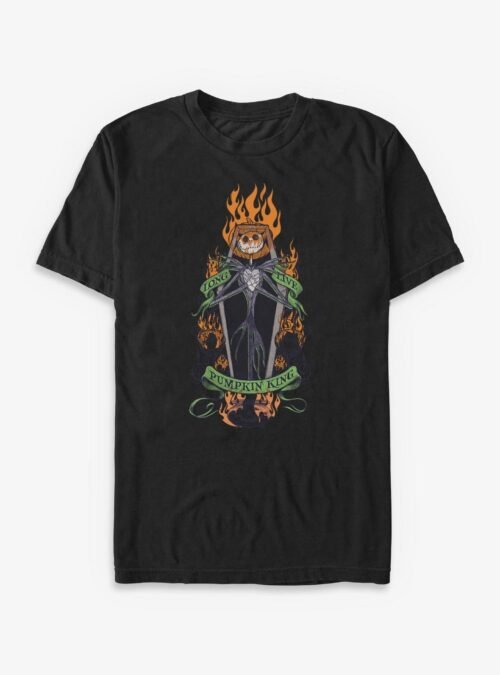 Disney The Nightmare Before Christmas Long Live Jack Pumpkin King - Black