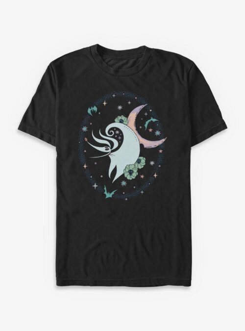 Disney The Nightmare Before Christmas Zero Stars And Flowers - Black
