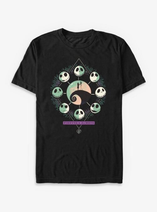 Disney The Nightmare Before Christmas Sally & Jack Forever And Always - Black