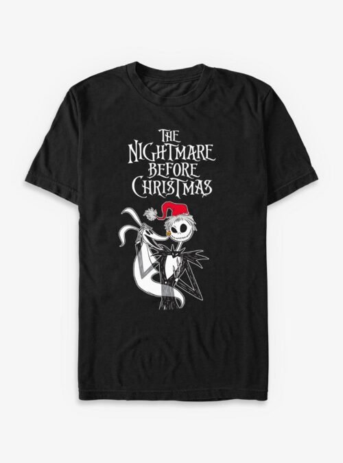 Disney The Nightmare Before Christmas Jack Santa Hat & Zero - Black