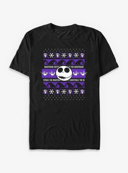 Disney The Nightmare Before Christmas Jack Ugly Sweater - Black