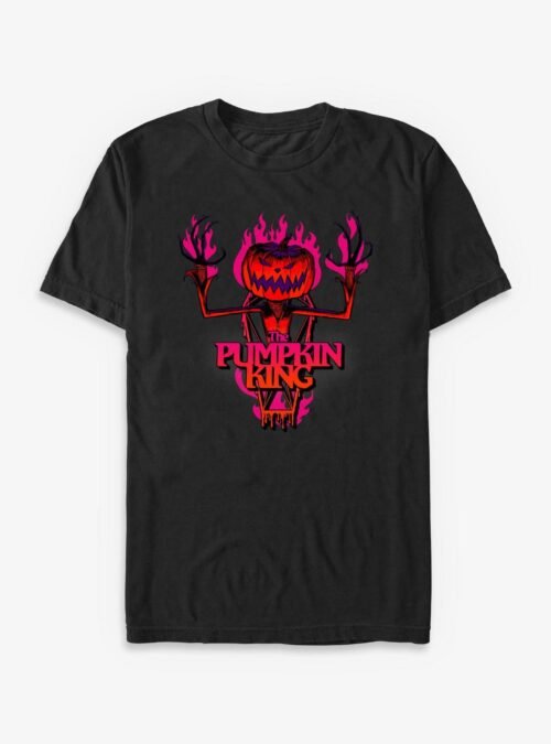 Disney The Nightmare Before Christmas Pumpkin King Flames - Black