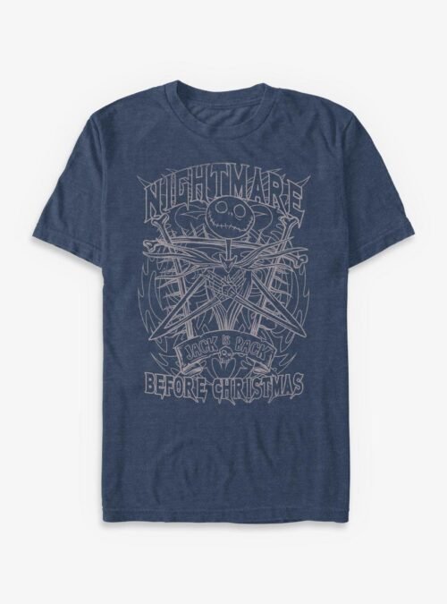 Disney The Nightmare Before Christmas Jack Outline - Navy Htr