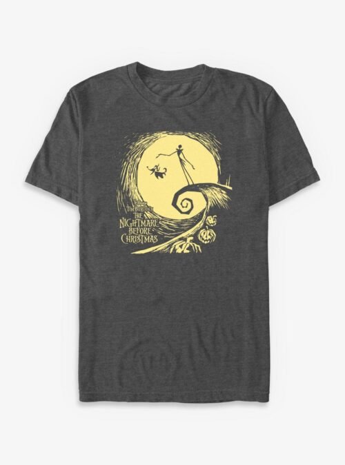 Disney The Nightmare Before Christmas Jack & Zero On Hill - Black