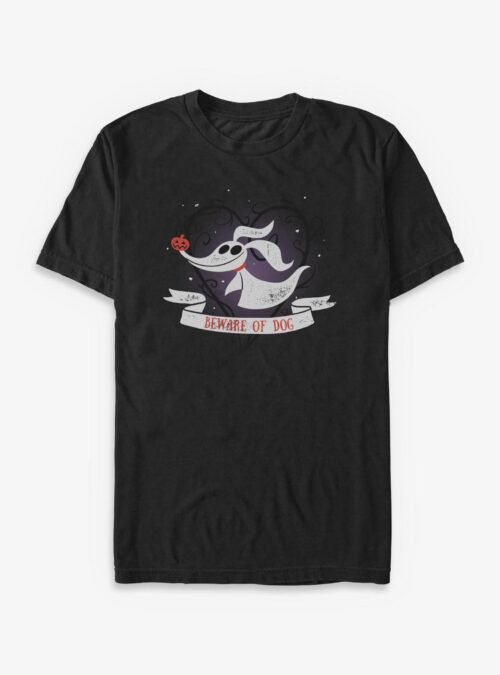 Disney The Nightmare Before Christmas Zero Beware Of Dog - Black