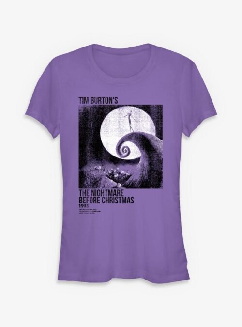Disney The Nightmare Before Christmas Ink Rolled Poster - Purple