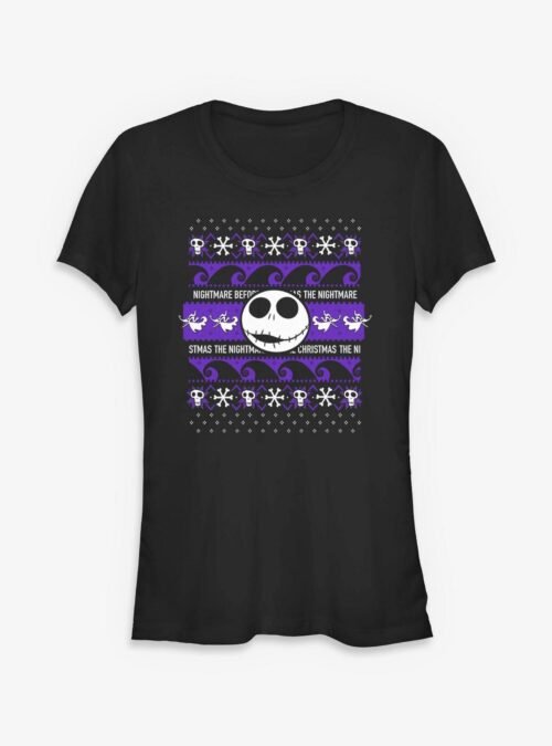 Disney The Nightmare Before Christmas Jack Ugly Sweater - Black