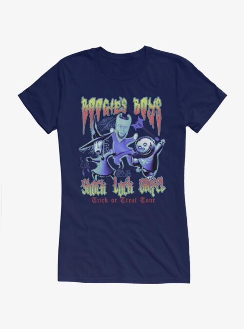 Disney The Nightmare Before Christmas Boogie's Boys Trick Or Treat Tour Girls T-Shirt Hot Topic Exclusive